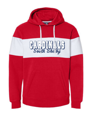 South Shelby Cardinals Striped Hoodie
